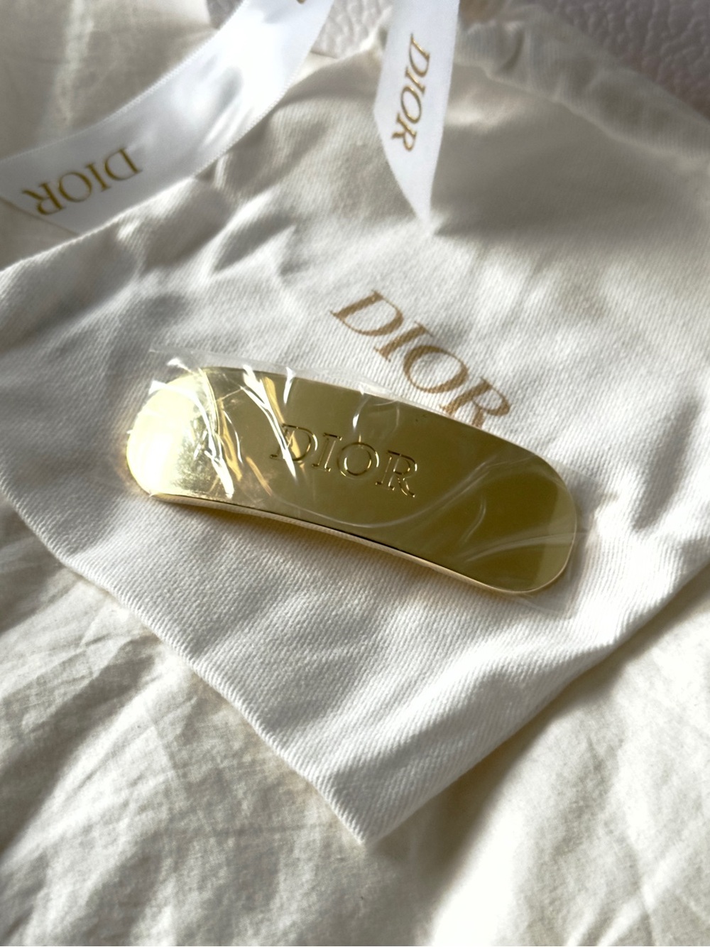 New Dior Hair Barrette - Gold
